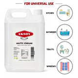 Aksoy White Vinegar Ideal for Cleaning, Pickling, Marinating, Cooking & Natural Weed Control – Multi-Purpose, Descaling & Odour Removal - Aksoy UK