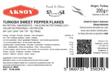Aksoy Turkish Sweet Pepper Flakes Mild, Sweet & Flavorful, Perfect for Cooking, Seasoning, Garnishing & Enhancing Dishes - Aksoy UK