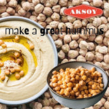 Aksoy Dry Chickpeas 8-9mm Raw and Nutritious, Perfect for Soups, Hummus, Rice and Salads, High in Protein and Fiber