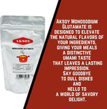 Aksoy Monosodium Glutamate Flavour Enhancer for Cooking, Seasoning, and Marinades for Asian Cuisine & Everyday Dishes