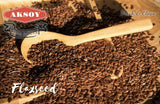 Aksoy Brown Whole Flaxseed Premium Quality, Batch Tested for Purity, 100% Raw, Non-GMO, Sproutable Superfood Perfect for Keto and Low-Carb Diets