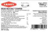 Dead Sea Salt Coarse - Aksoy UK