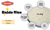 Aksoy Baldo Rice Perfect for Fluffy pilafs, 100% Natural, Premium Quality Large Grains to enrich Your Meals