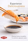Aksoy Premium Sushi Rice Japanese-Style Short Grain, Perfectly Sticky Texture, Non-GMO & Aromatic, Ideal for Sushi, Rice Dishes, Rolls & Asian Cuisine