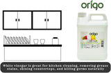 Origo White Vinegar - Lemon  for Cleaning, Pickling, Distilled White Vinegar - 5L Bottle with Fresh Lemon Scent | Ideal for Weed Killer, Household, Cooking & More Uses