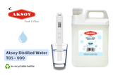 Aksoy Distilled Water 15L (3x5L) 100% Ultra Pure Water Deionized & Demineralized TDS 000 ppm Guaranteed - For Batteries, Irons, Aquariums, Humidifiers & Automotive