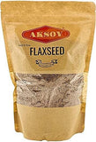 Aksoy Brown Whole Flaxseed Premium Quality, Batch Tested for Purity, 100% Raw, Non-GMO, Sproutable Superfood Perfect for Keto and Low-Carb Diets