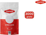 Aksoy Citric Acid Food Grade 2 x 3kg || Non-GMO, Make Your Own BathBomb - Aksoy UK