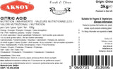 Aksoy Citric Acid Food Grade 2 x 3kg || Non-GMO, Make Your Own BathBomb - Aksoy UK
