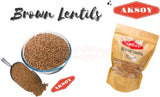 bulk brown lentils
