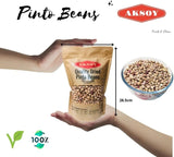 Aksoy Dried Pinto Beans Rich in Protein & Fiber, Perfect for Soups, Stews, Burritos & Mexican Recipes, Premium Quality, Vegan & Natural