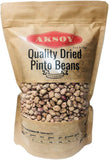Aksoy Dried Pinto Beans Rich in Protein & Fiber, Perfect for Soups, Stews, Burritos & Mexican Recipes, Premium Quality, Vegan & Natural
