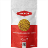 Aksoy Vermicelli Cracked Wheat Bulgur Perfect for Pilafs, Soups, Salads & Side Dishes, Non-GMO, Aromatic, Ideal for Mediterranean & Middle Eastern Recipes