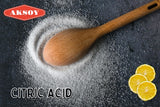 Aksoy Citric Acid Food Grade Non-GMO, Anhydrous, Make Your Own BathBomb, No Additives, Sour Drinks, Household Cleaning with Citric Acid Powder - Aksoy UK