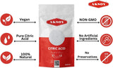 Aksoy Citric Acid Food Grade 3kg || Non-GMO, Make Your Own BathBomb, Sour Drinks, Household Cleaning with Citric Acid Powder … - Aksoy UK