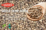 Aksoy Hemp Seeds A Great Choice For Natural Flavor And Nutrients! Perfect For Smoothies, Salads, Yogurt, Soups, Baked Goods, Snacks, And More